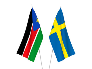 Sweden and Republic of South Sudan flags