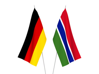 Germany and Republic of Gambia flags