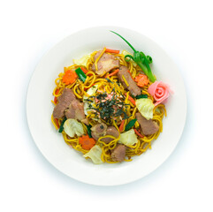 Yakisoba Noodles stir fried with Pork