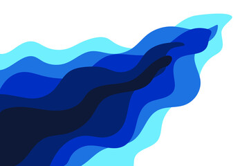 Abstract shapes composition vector graphic design, background