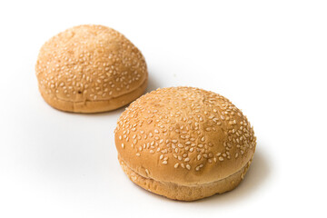 hamburger bun with sesame. Bread for burger