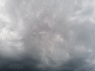 Gray storm clouds gathering before the rain starts
