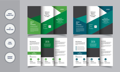 Business Trifold brochure template