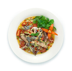 Mackerel Spicy Salad Thai Style Ingredient is tomato