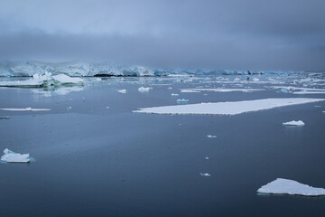 Icebergs along the Grandidier Channel, Antarctica