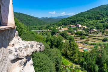 Medieval village of Castefollit de la Roca, Catalonia, Spain