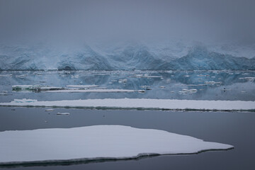 Icebergs along the Grandidier Channel, Antarctica