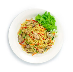 Chinese Noodles Stir Fried with Vegetables Chow Mein
