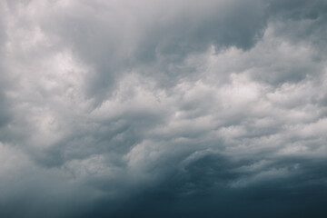Naklejka na ściany i meble View of the stormy clouds in the sky