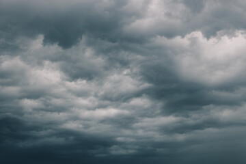 View of the stormy clouds in the sky