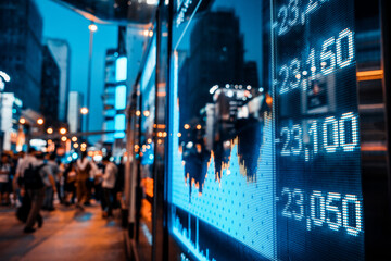 Display of Stock market quotes