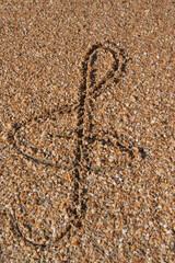 signs and symbols in the sand