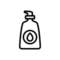 liquid soap icon vector. liquid soap sign. isolated contour symbol illustration