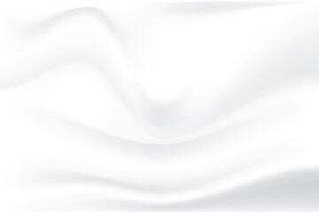 Obraz premium white cloth texture wave grey shadow soft. crumpled fabric background. illustration vector