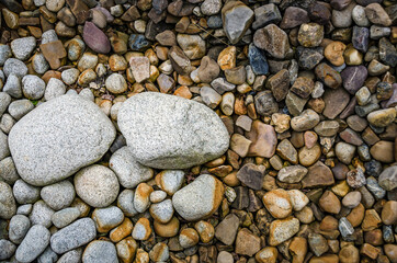 Stone pebbles texture or stone pebbles background