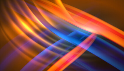 Obraz premium Creative fluid wave lines abstract background. Trendy abstract layout template for business or technology presentation, internet poster or web brochure cover, wallpaper
