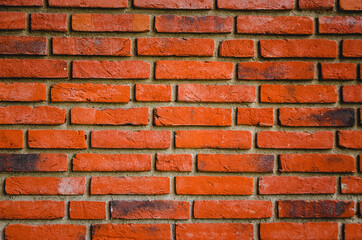 New red brick wall texture