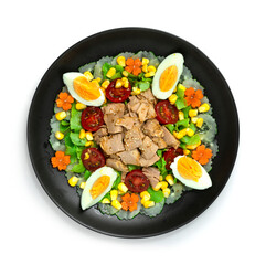 Tuna Salad with Egg and Vegetables Healthyfood for diet