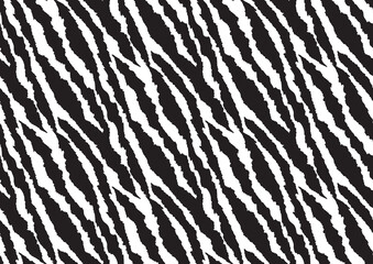 Abstract styled animal skin tiger seamless pattern design.