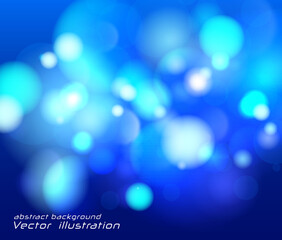 Blue bokeh light