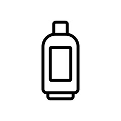 makeup remover gel bottle icon vector. makeup remover gel bottle sign. isolated contour symbol illustration