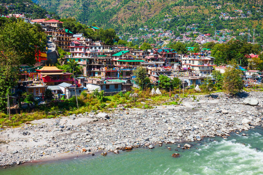 Beas river near Kullu town, India
