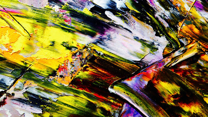 Colorful abstract background wallpaper. Modern motif visual art.  Mixtures of oil paint. Trendy...