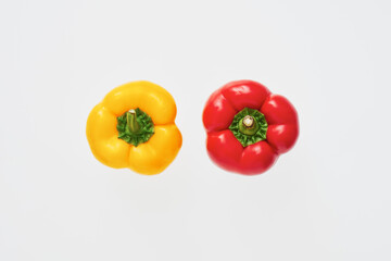 上から見たパプリカ