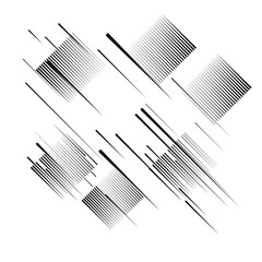 Speed Lines in triangle Form . Vector Illustration .Technology  Logo . Design element . Abstract Geometric shape .