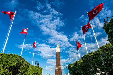 Tunisia. Tunis. Place of the revolution of January 14, 2011