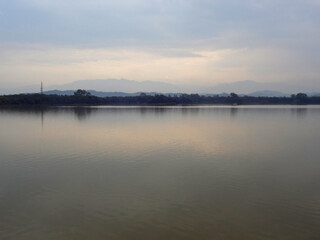 Lake view with subtle colors