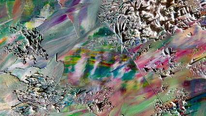 Colorful abstract background wallpaper. Modern motif visual art.  Mixtures of oil paint. Trendy...