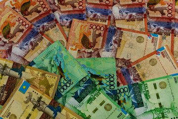 background of money tenge
