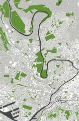 map of the city of Salford, England, England, UK