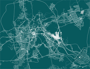 map of the city of Mecca, Saudi Arabia