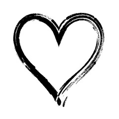 Fototapeta na wymiar Hand drawn Heart vector illustration - calligraphy