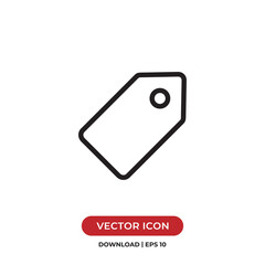 Price tag icon vector. Tag sign