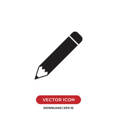 Pencil icon vector. Pen sign