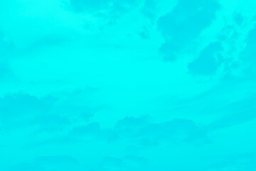 Fototapeta na wymiar Abstract aquamarine aqua color gradient sky background