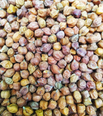 topview of black gram (kala Chana) as a background