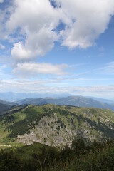 view , view of the mountain, mountains, blue sky