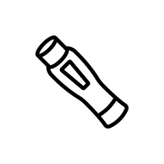 laser epilator device icon vector. laser epilator device sign. isolated contour symbol illustration