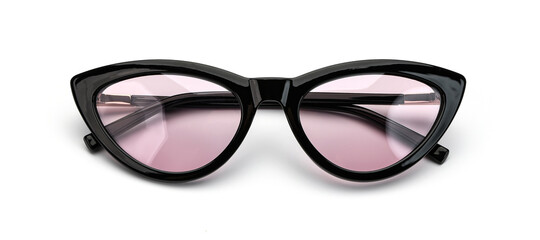 Sunglasses retro isolated on white background. Sun glasses vintage summer woman accessories black...