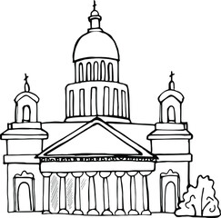 Saint Isaac's Cathedral. Petersburg Architecture