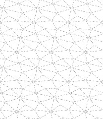Seamless Decorative Vector Continuous Background Texture. Continuous Geometric Graphic Hexagon Tile Pattern. Repetitive Creative 