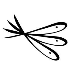 three abstract fish together, black abstract pattern