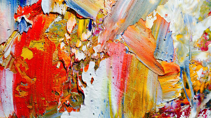 Colorful abstract background wallpaper. Modern motif visual art.  Mixtures of oil paint. Trendy...