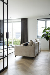 Luxury styled interior dutch living room home