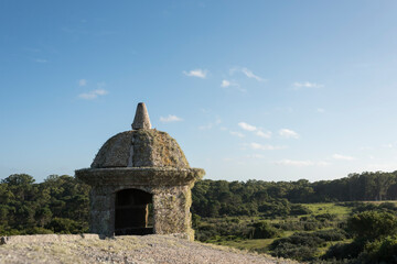 Fototapeta na wymiar Detail of the Fortress of Santa Teresa, Uruguayan National Historic Monument