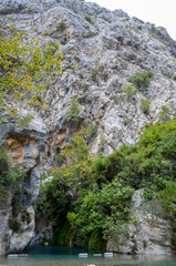 Beautiful view of the Goynuk saklikent canyon located in District of Kemer, Antalya Province in...